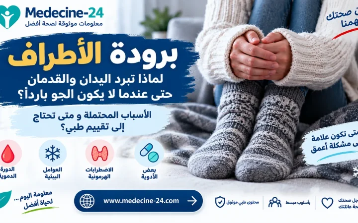 برودة الأطراف وأسباب برودة اليدين والقدمين ومتى تحتاج إلى تقييم طبي