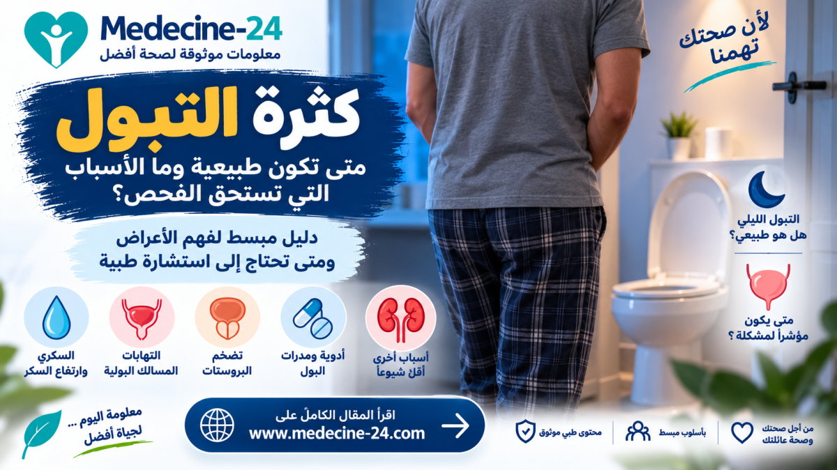 كثرة التبول وأسباب التبول المتكرر ومتى تحتاج إلى تقييم طبي
