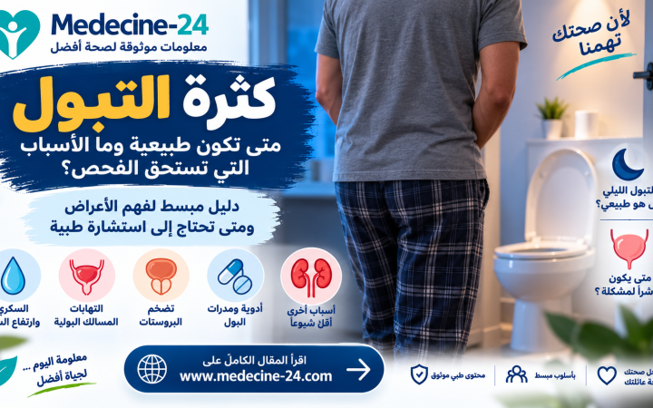 كثرة التبول وأسباب التبول المتكرر ومتى تحتاج إلى تقييم طبي