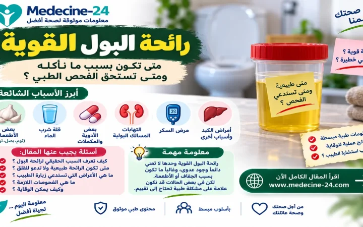 رائحة البول القوية وأسباب تغير رائحة البول ومتى تحتاج إلى فحص طبي